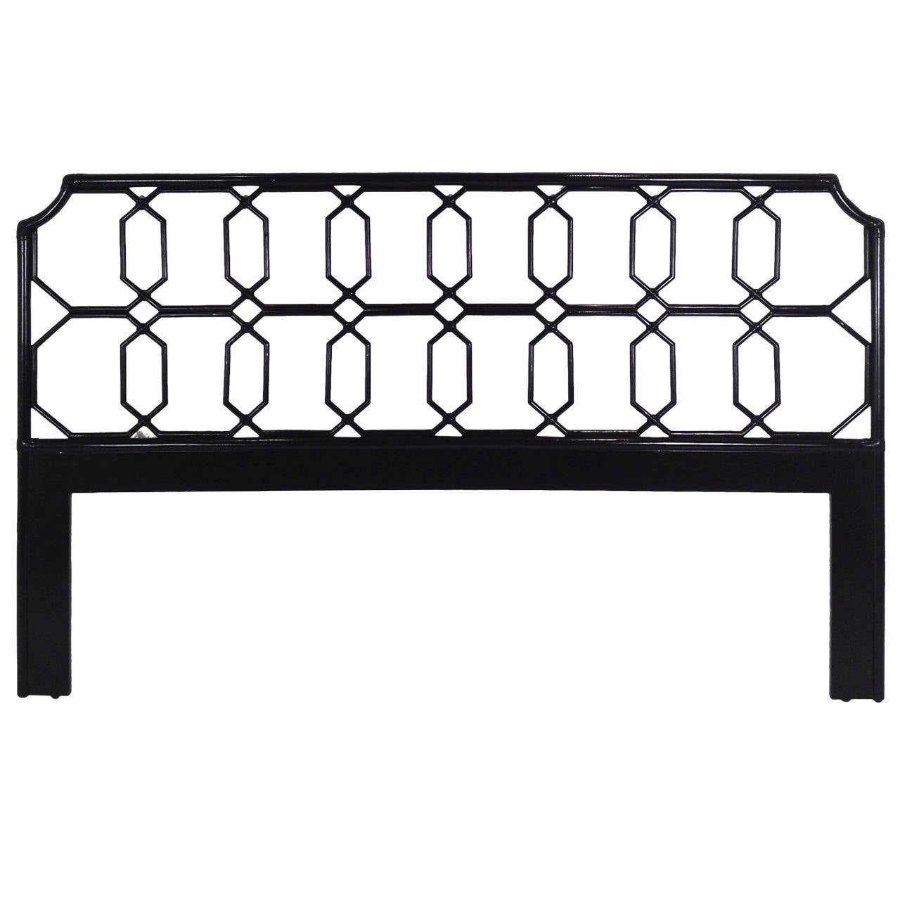 King Black Lacquered Bamboo Headboard at 1stDibs black bamboo