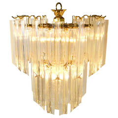 Mid-Century Modern Lucite Waterfall Chandelier 6