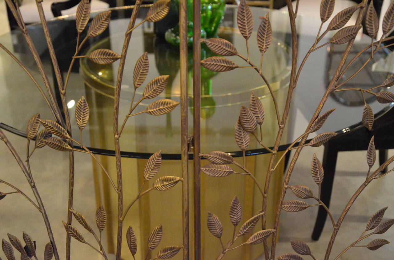 Brass Leaf Relief Screen 1