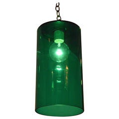Mid-Century Modern Emerald Green Murano Glass Lighting Pendant 5