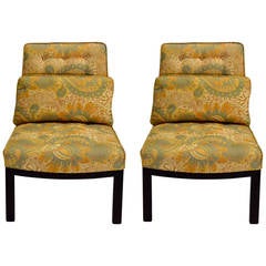 Edward Wormley for Dunbar Pair of Slipper Chairs, Model No. 5000A