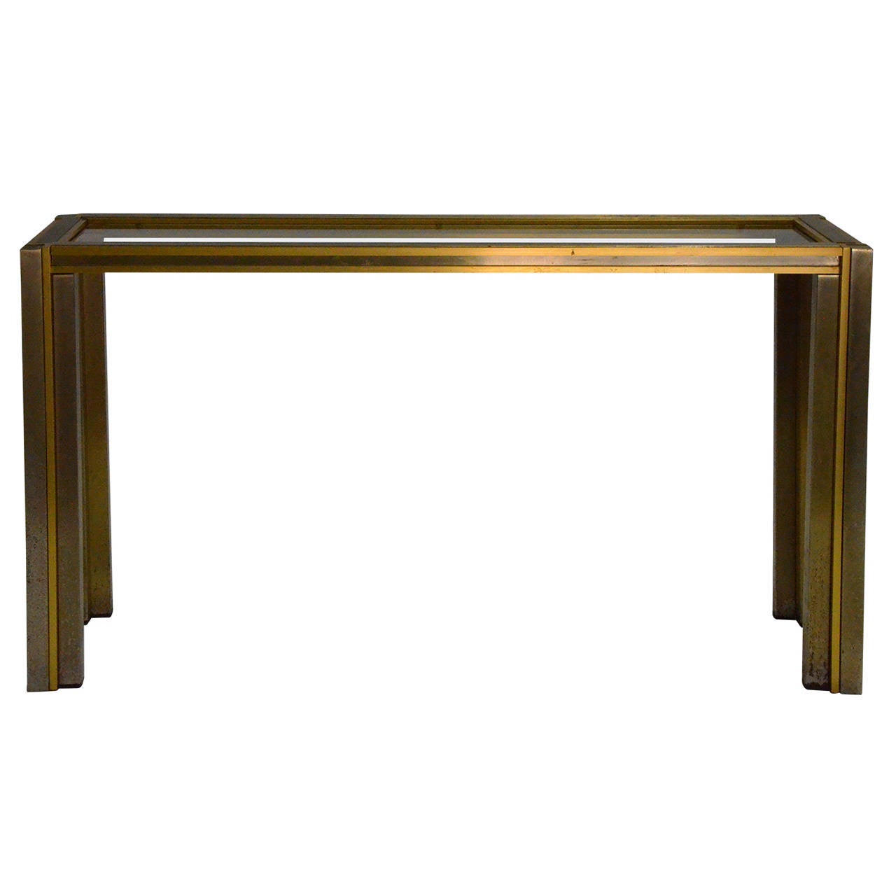 Manner Of Willy Rizzo Midcentury Modern Italian Brass Steel And - Manner Of Willy Rizzo Midcentury Modern Italian Brass Steel Glassconsole manner of willy rizzo midcentury modern italian brass steel and - manner of willy rizzo midcentury modern italian brass steel glassconsole