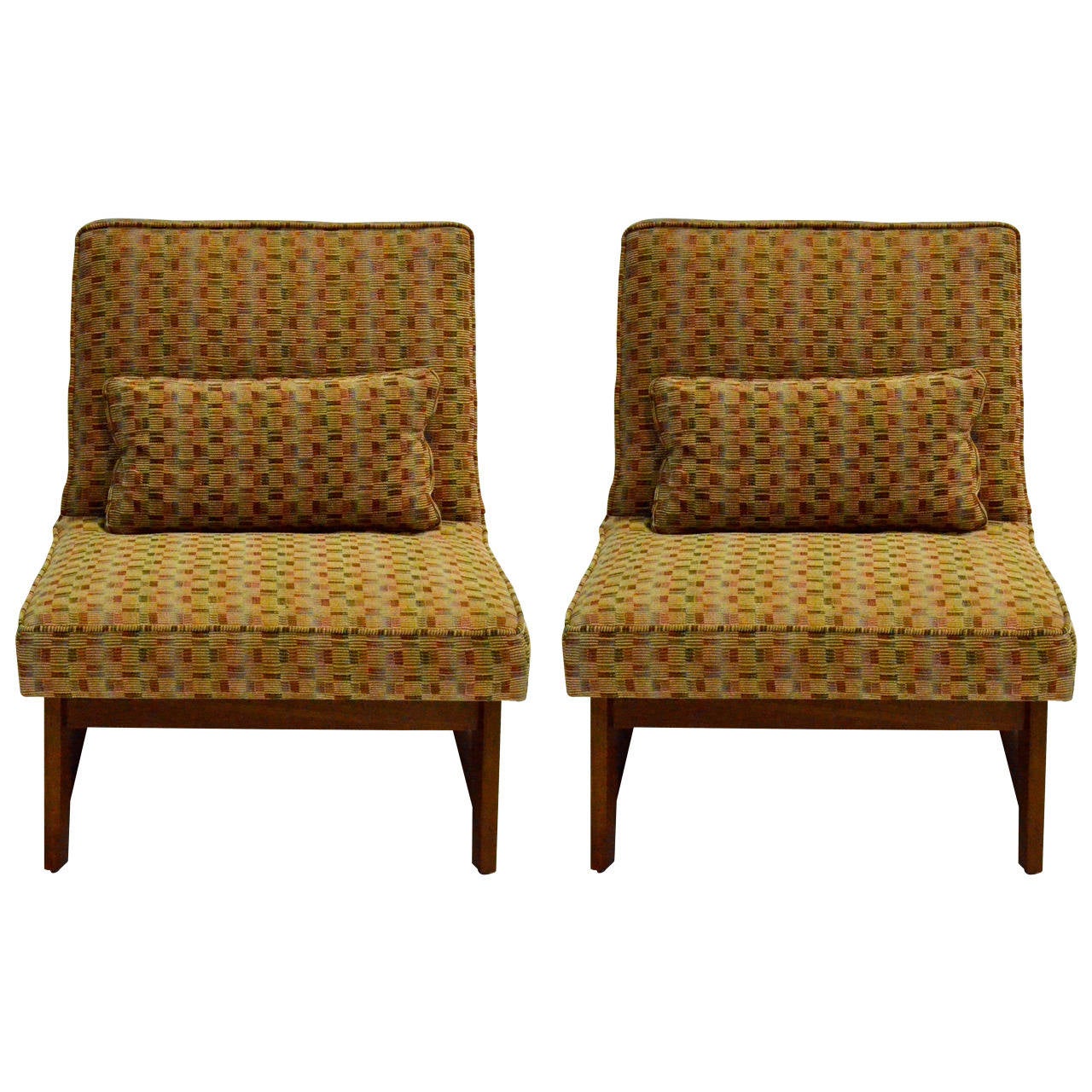 Pair of Slipper Chairs by Edward Wormley for Dunbar at 1stDibs