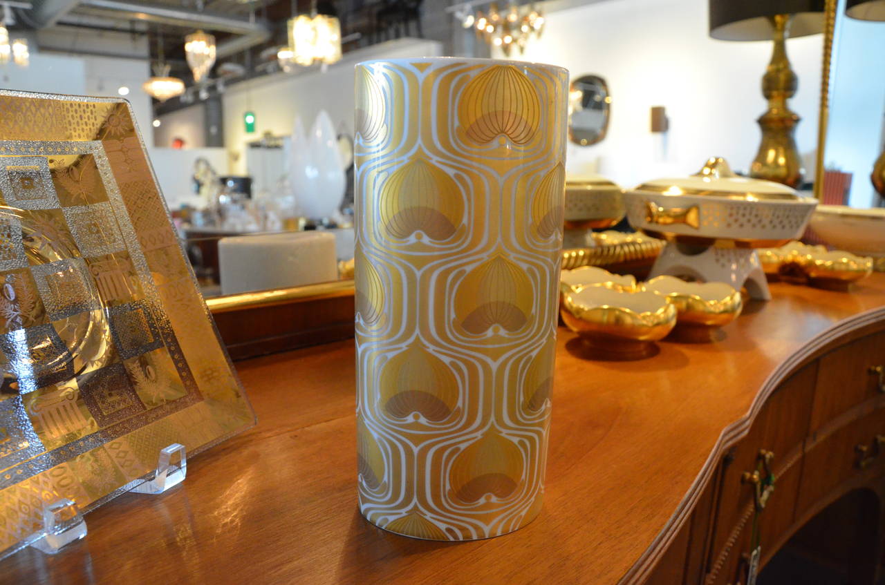 rosenthal vase gold