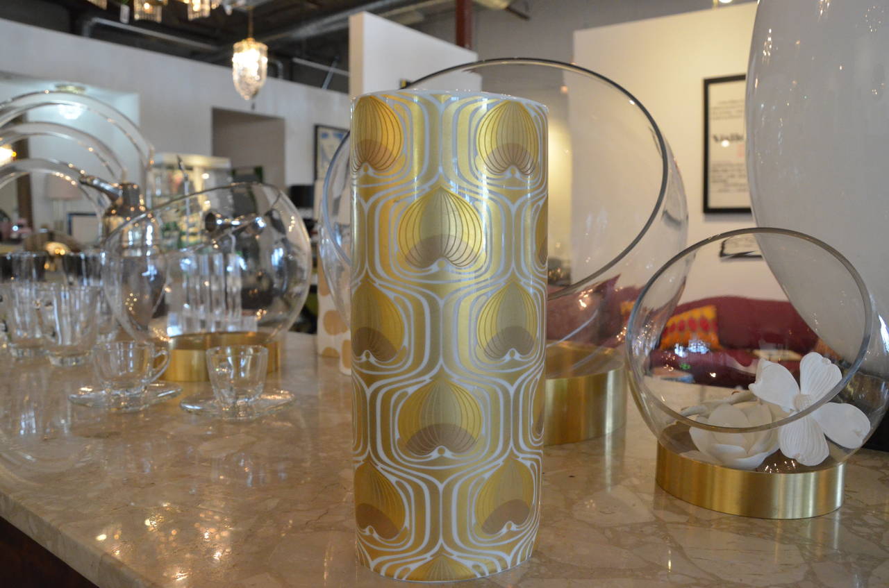 German 100th Anniversary Rosenthal Gold and White Porcelain Vase