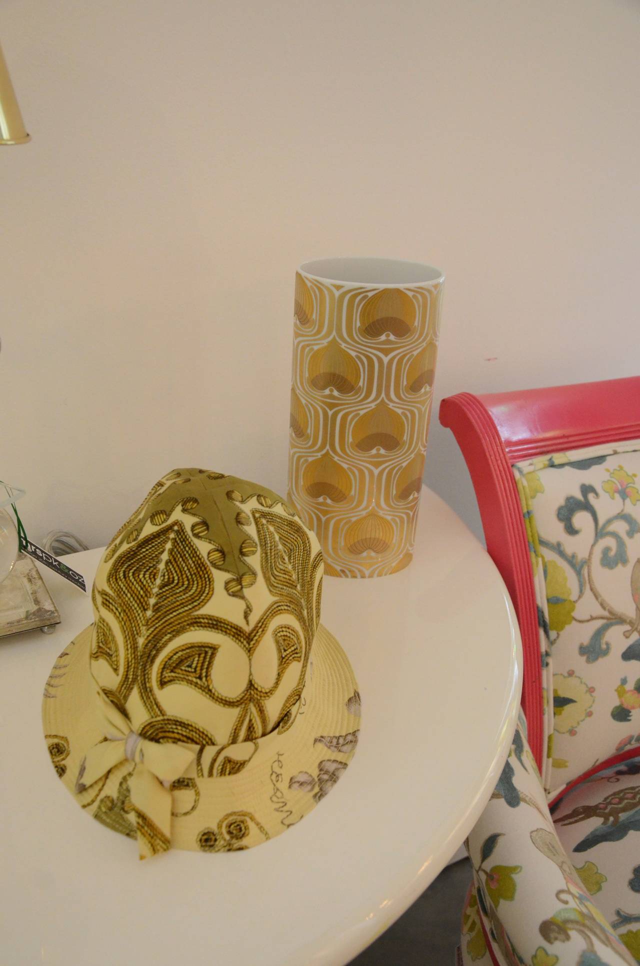 20th Century 100th Anniversary Rosenthal Gold and White Porcelain Vase
