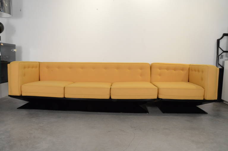 Mid Century Modern Signed Mim Roma Refurbished Sectional Sofa By Mid Century Modern Signed Mim Roma Refurbished Sectional Sofa By Luigi Pellegrin