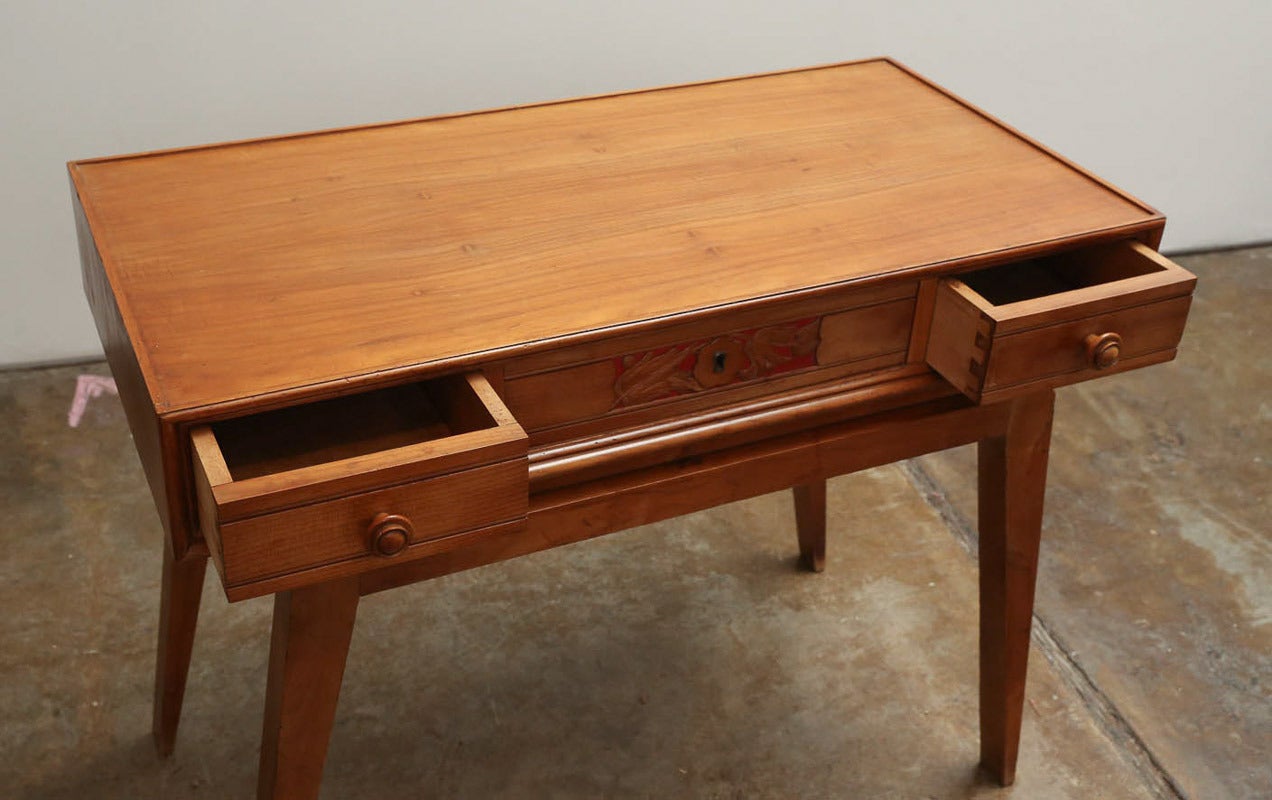 Wood Italian Mid-Century Modern Writing Table or Desk