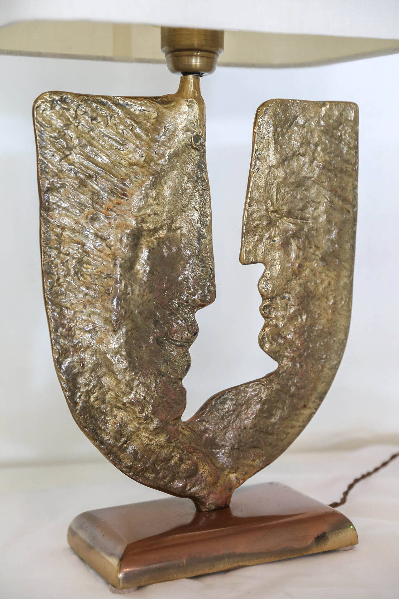 Jean Cocteau French Bronze Table Lamp 3