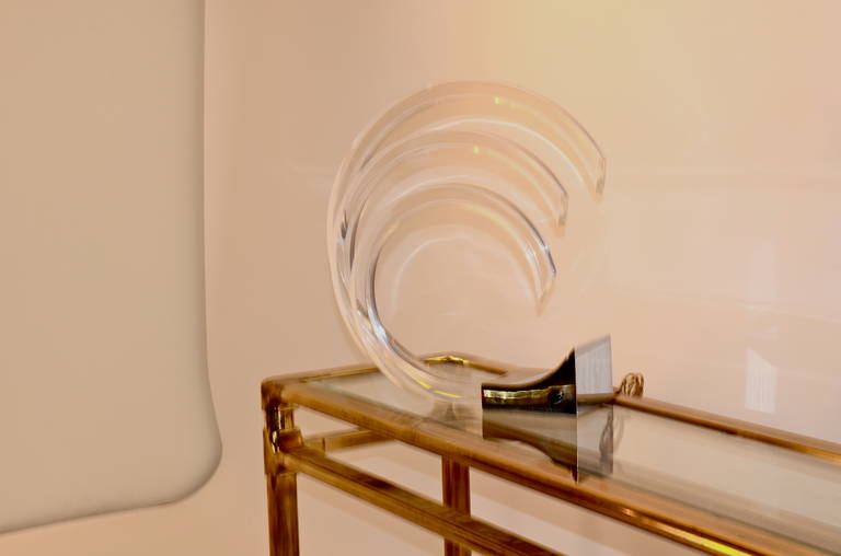 20th Century Italian Lucite Table Lamp by Primo