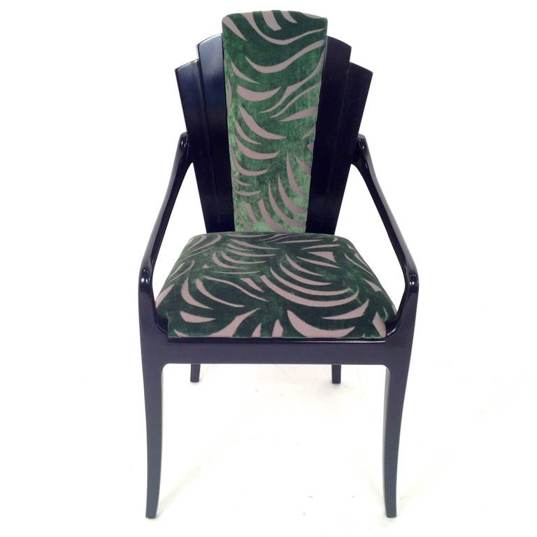 Set of Eight Rare Vladimir Kagan Dining Chairs In Good Condition In Houston, TX