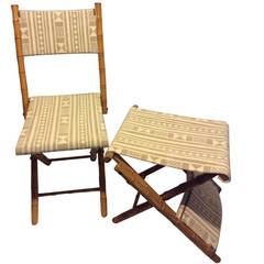 Antique Folding 'Campaign' chairs