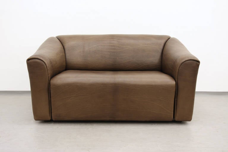 De Sede Two-Seat Leather Sofa DS 47