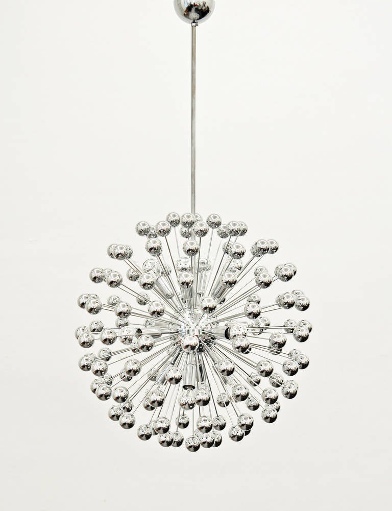 sputnik chandelier silver