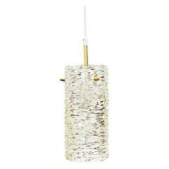 Charming Kalmar Textured Glass Pendant 4