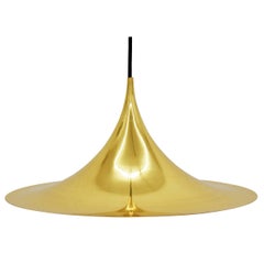 Brass "Semi" Pendant by Bonderup and Thorup for Fog & Mørup