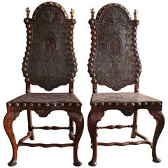 Pair of Portuguese Chairs, 18th Century