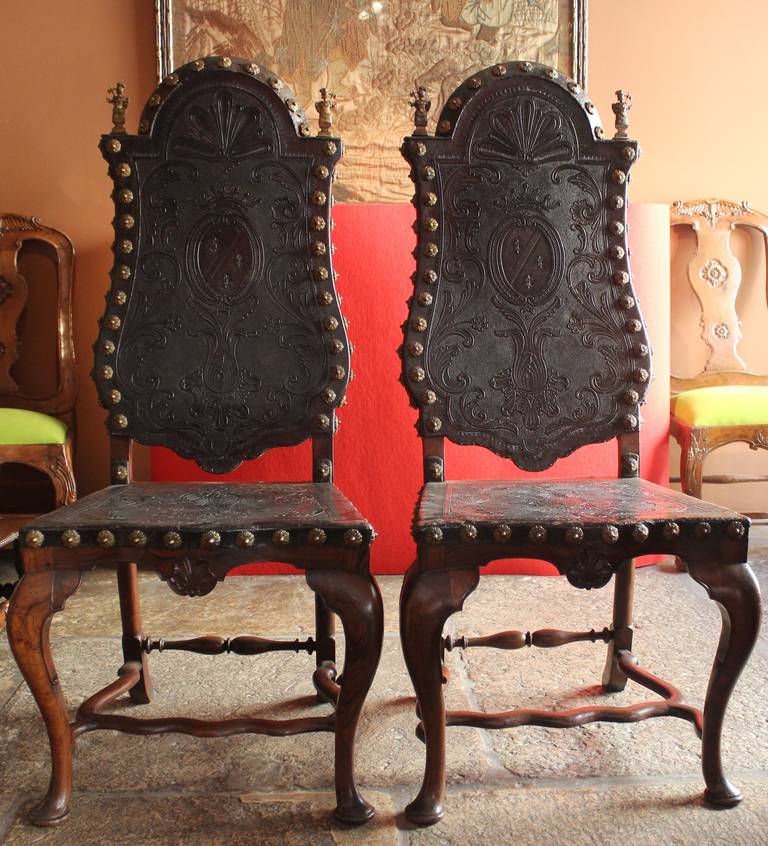 Pair of Portuguese Chairs, 18th Century