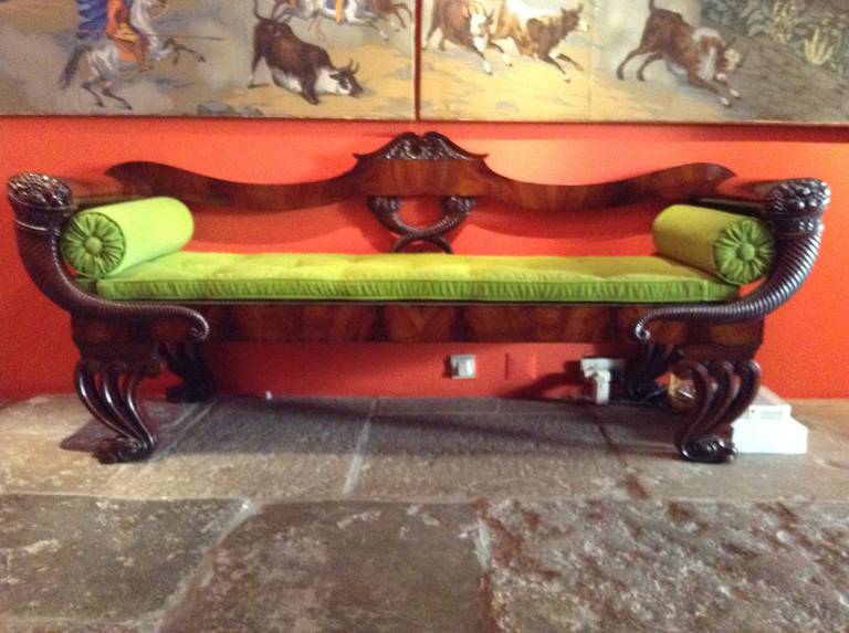 19th Century Mahogany Sofa