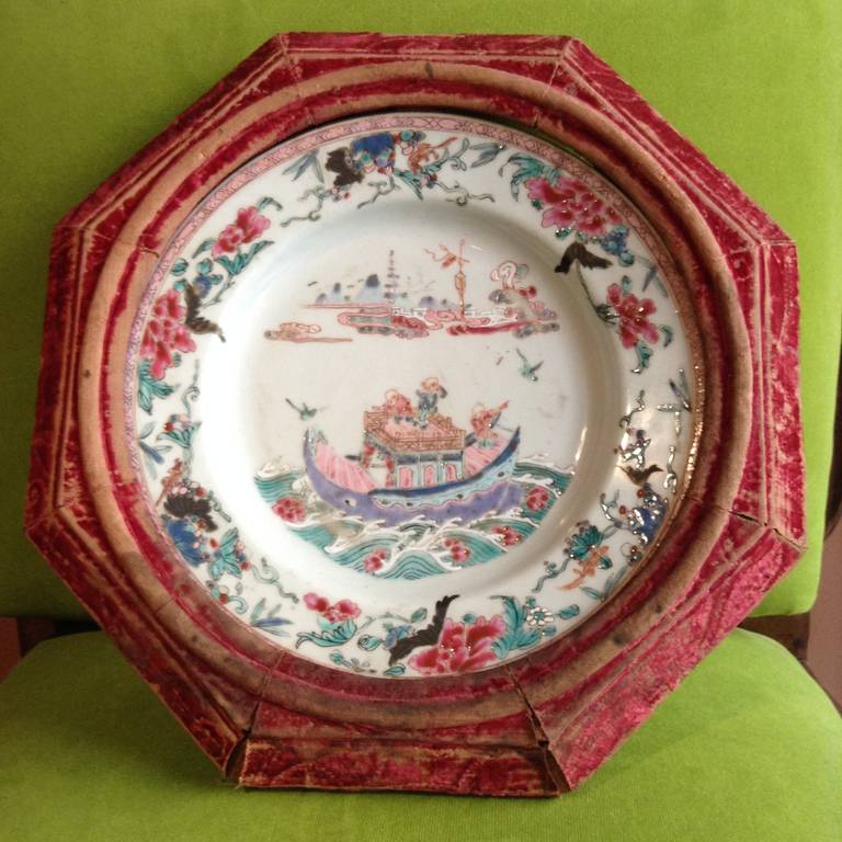 Quianlong Famille Rose Plate