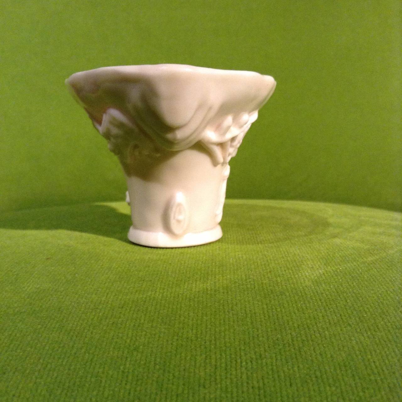 18th Century and Earlier A blanc Chine libation cup For Sale