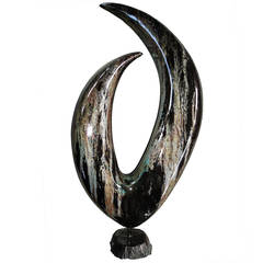 Paul Tamanian Metal Tusk Sculpture