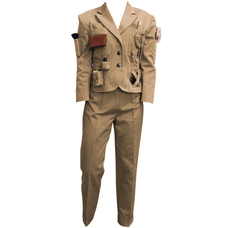 Moschino Khaki Survival Suit For Sale