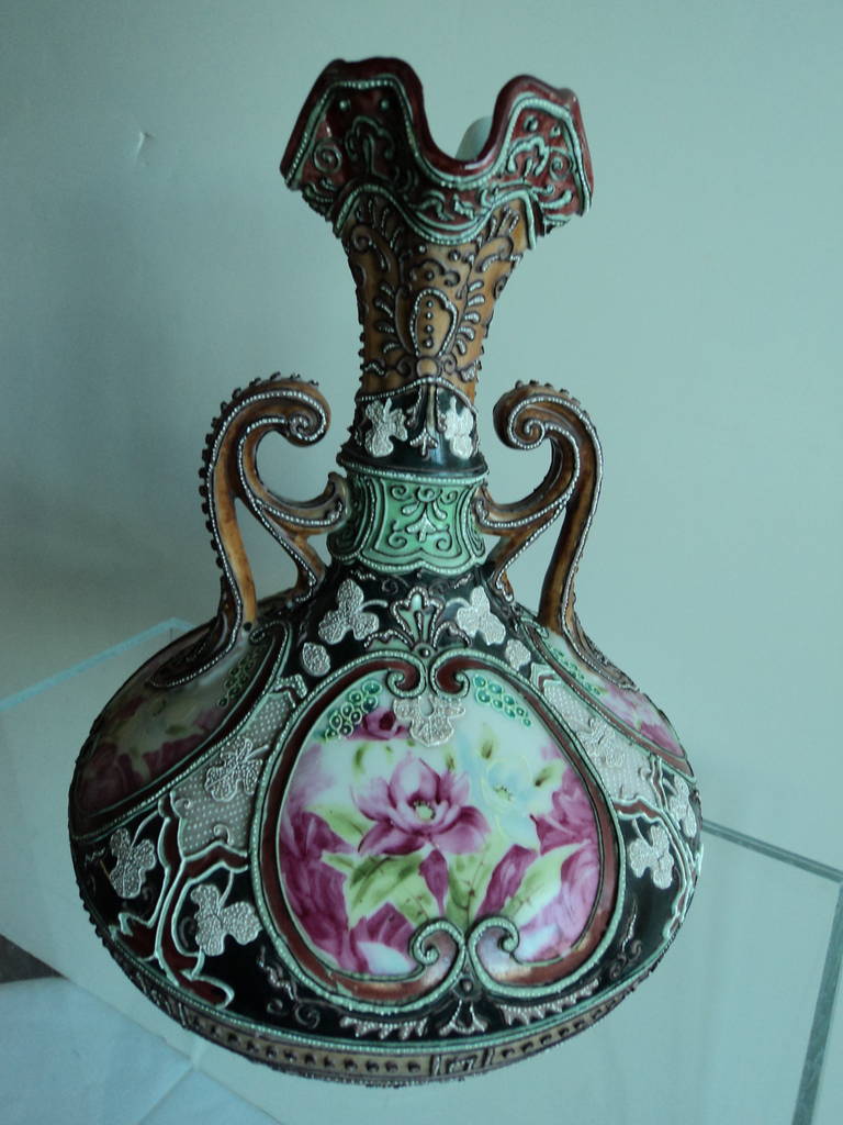 Japanese Nippon Vase Porcelain from Japan c. 1900 For Sale