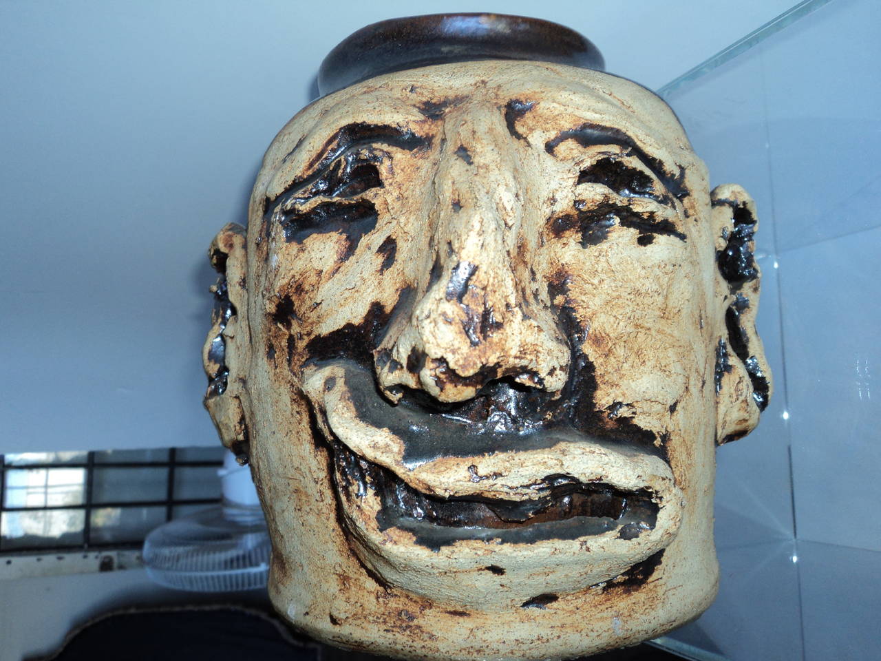 Antique Ugly Jug One of a Kind Southern Pottery