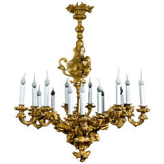 Superb Antique French, Louis XVI Style Gilt Bronze Figural Chandelier 9