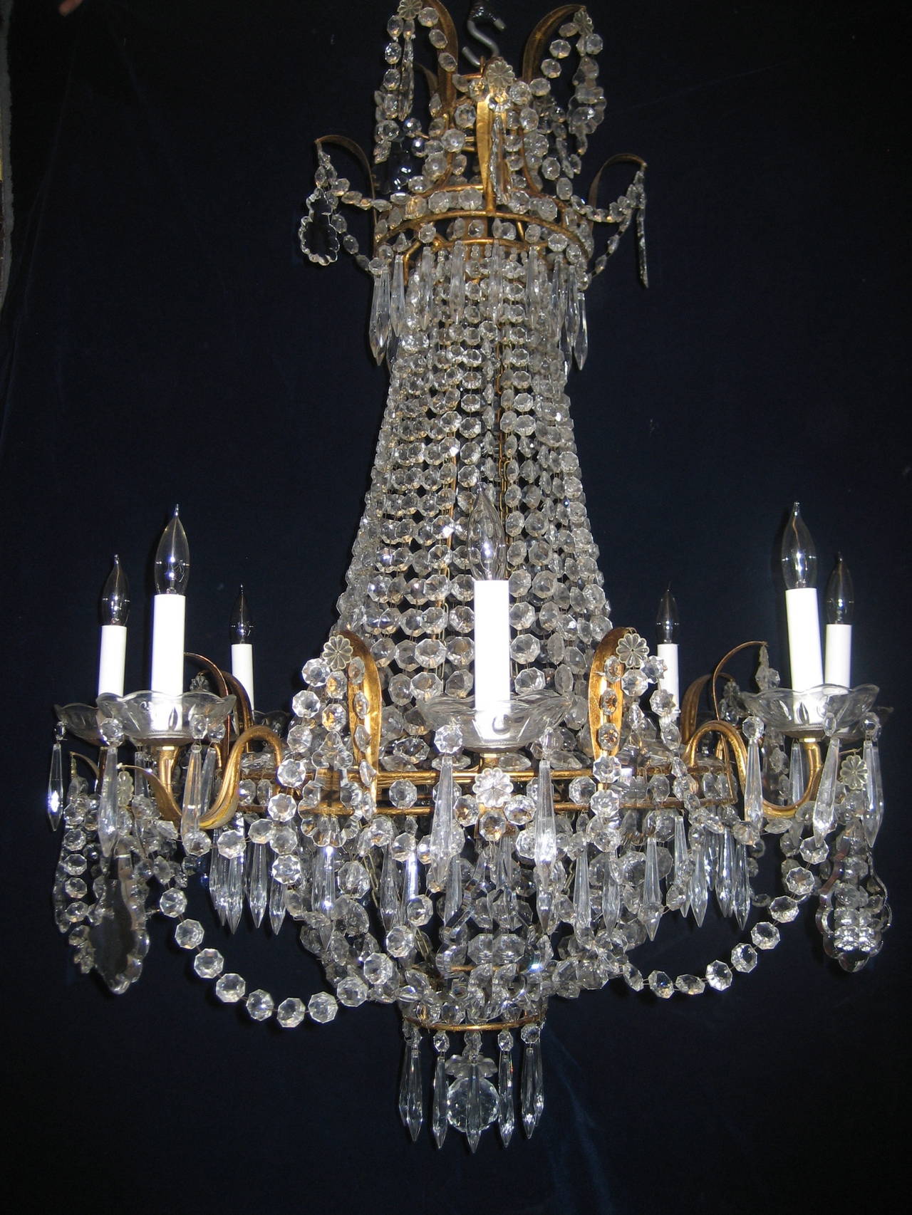 antique crystal chandeliers