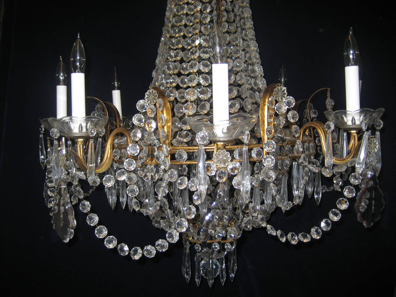 antique french crystal chandelier