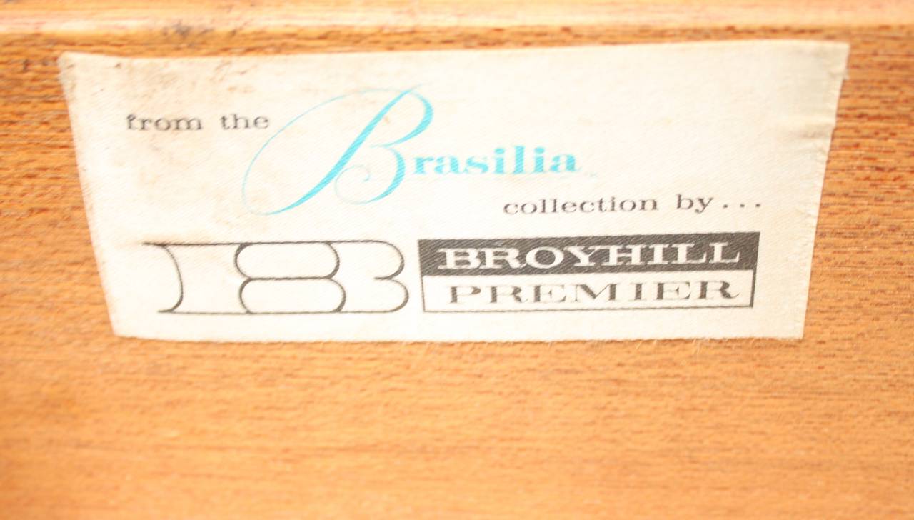 Brasilia Collection Broyhill Walnut Dresser 1