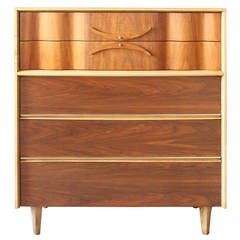 Vintage Walnut Dresser by Bassett