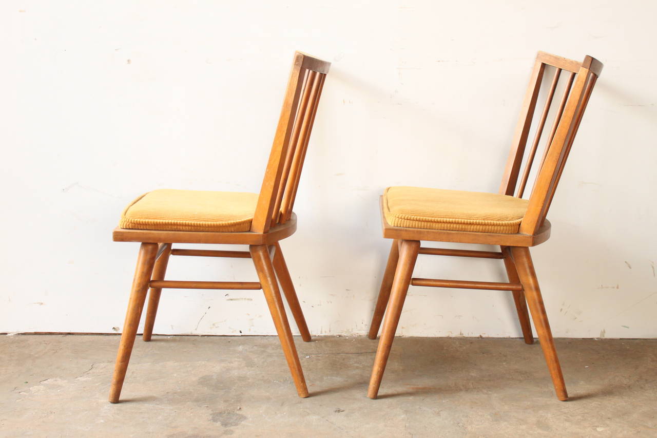 Russel Wright for Conant Ball Dining Chairs In Good Condition In Brooklyn, NY