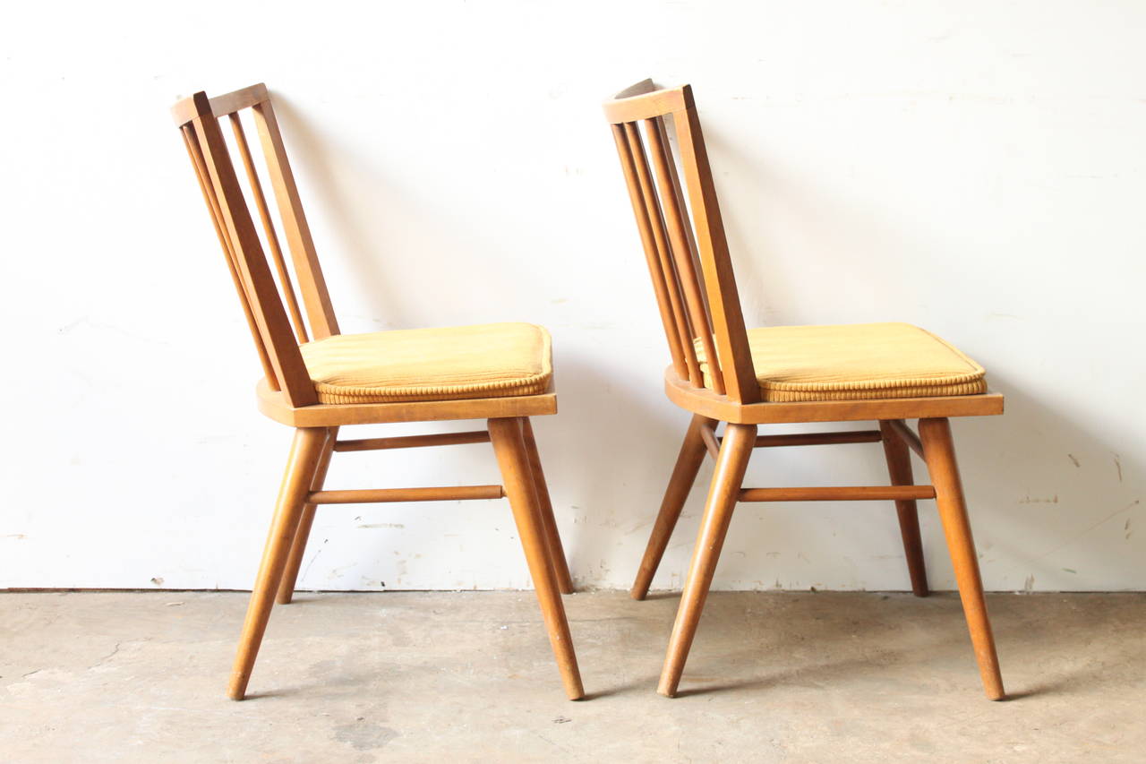 Mid-Century Modern Russel Wright for Conant Ball Dining Chairs