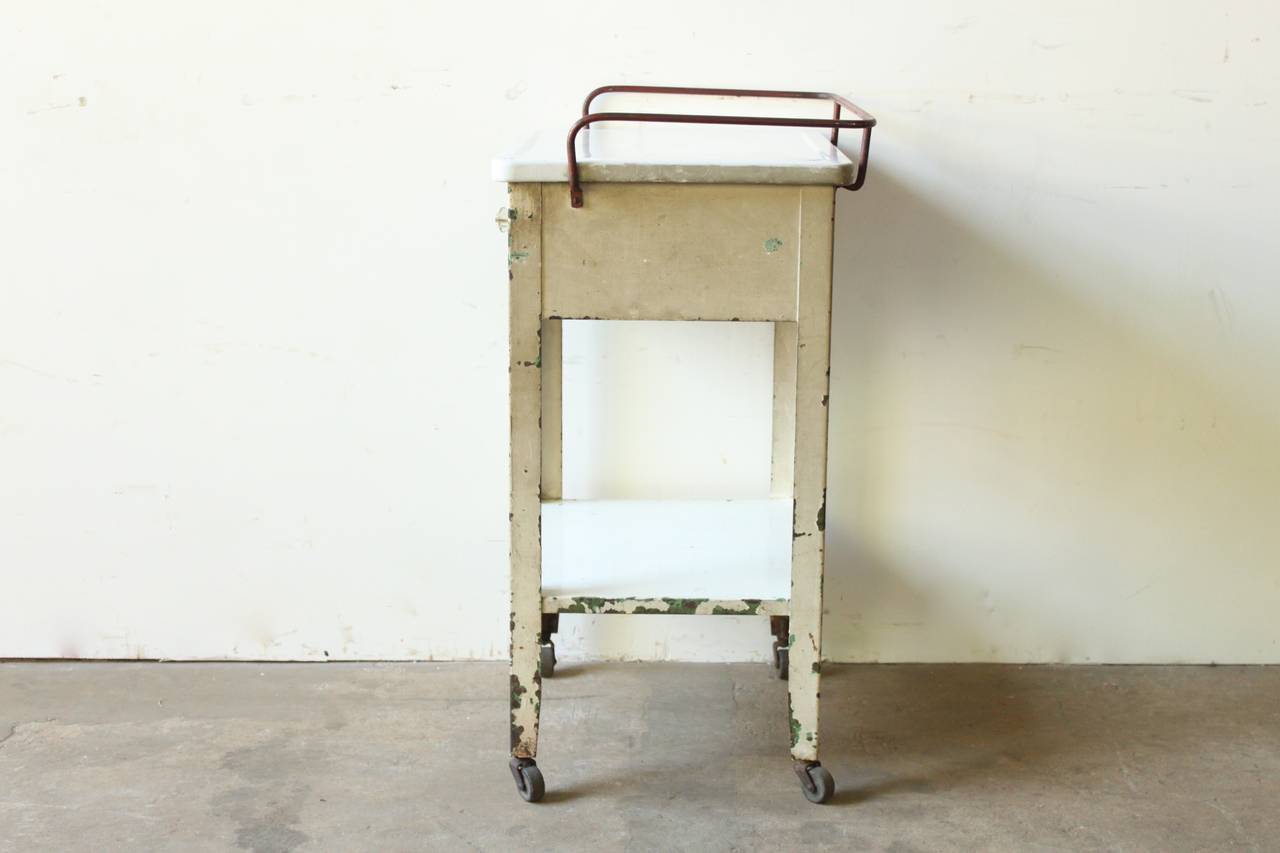 Mid-20th Century Industrial Side Table