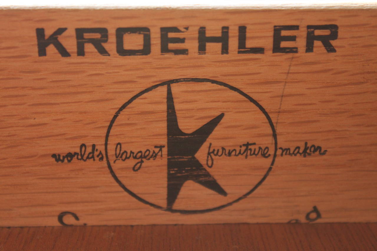 Walnut Highboy Dresser by Kroehler 4