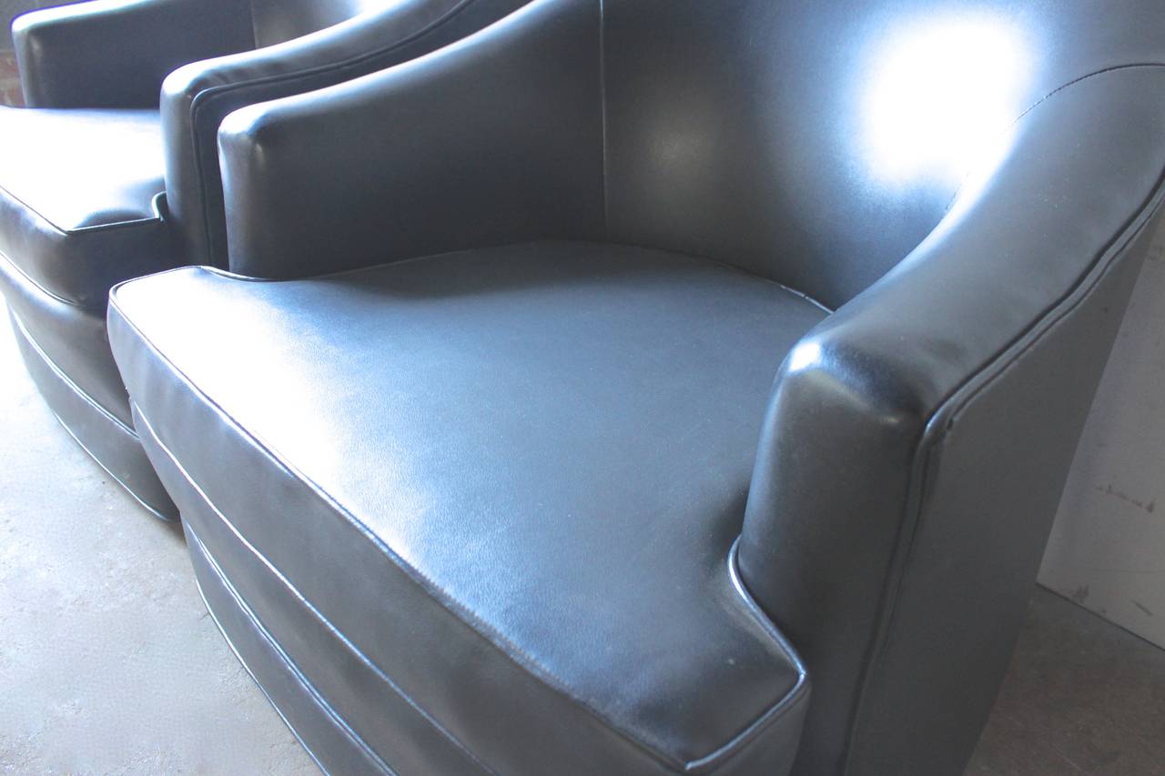 Mid-20th Century Mid-Century Swivel Club Chairs For Sale