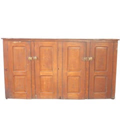 Antique Rustic 19th Century American Cabinet
