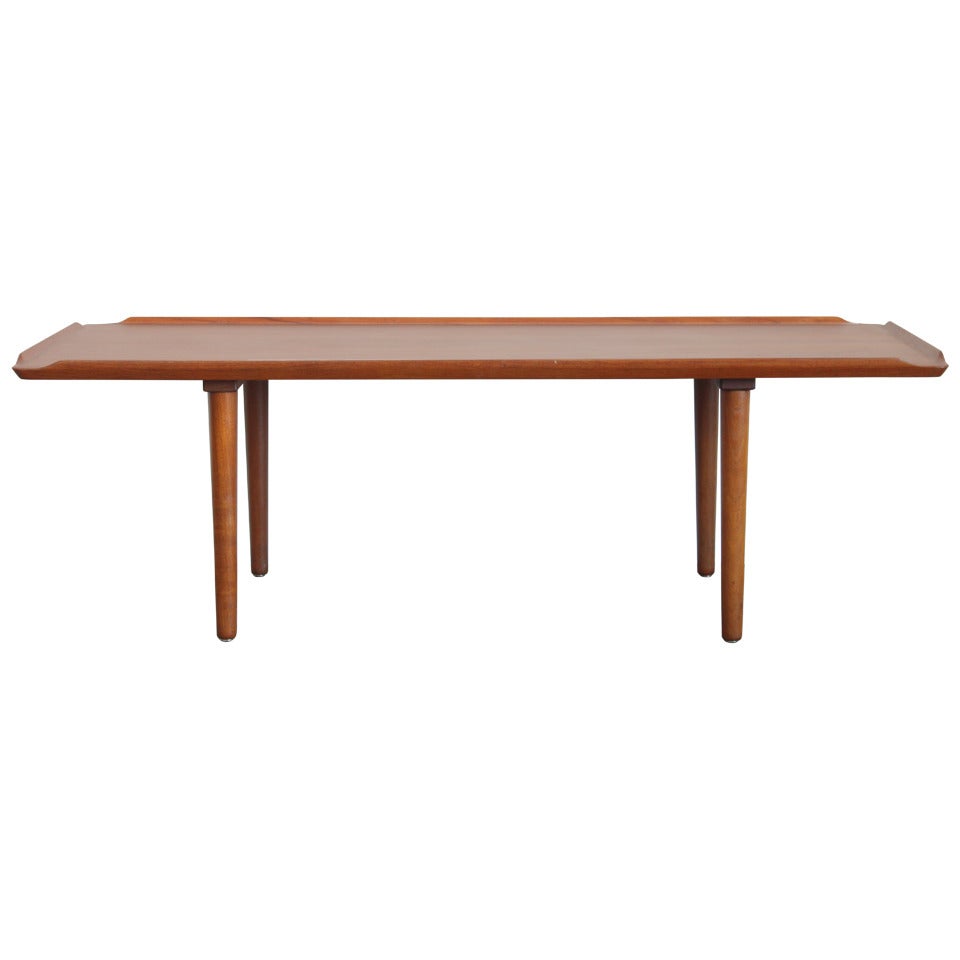 Turned Edge Teak Coffee Table