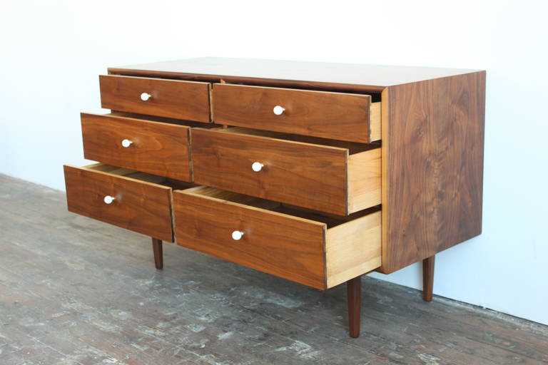 Walnut Dresser by Kipp Stewart for Drexel In Excellent Condition In Brooklyn, NY