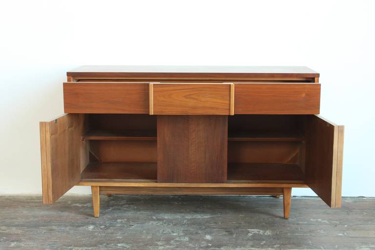 Walnut Credenza by Basic-Witz In Good Condition In Brooklyn, NY