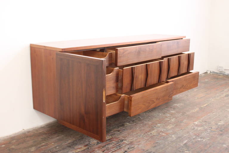 Mid-20th Century Mid-Century American Walnut Low Dresser