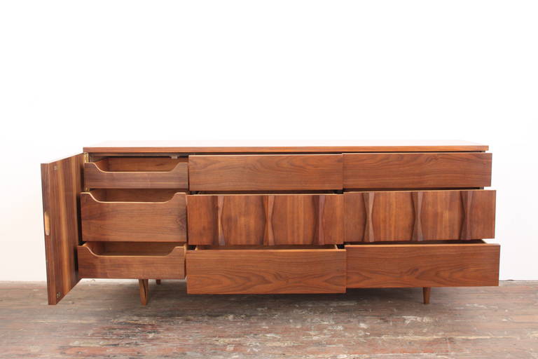 Mid-Century American Walnut Low Dresser 2