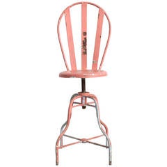 Metal High-Back Chair
