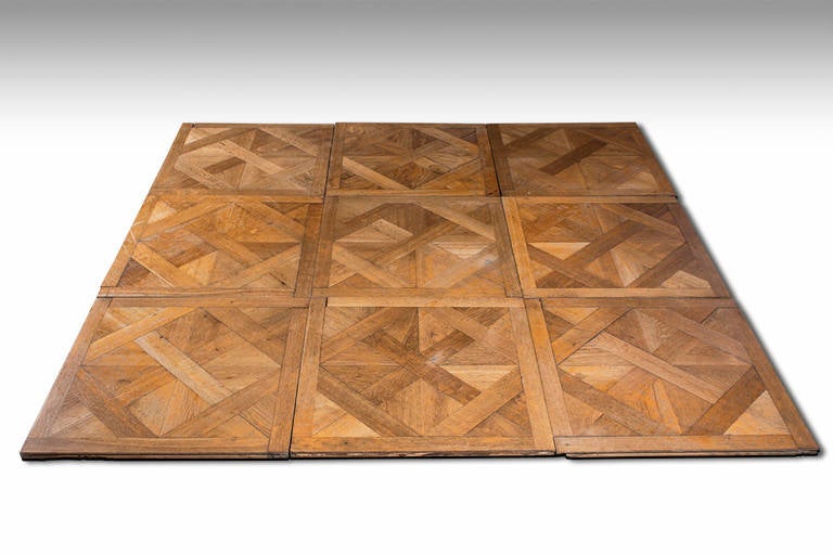 28m2 / 300 sqft. of a 18th Century Solid Oak Versailles Parquet