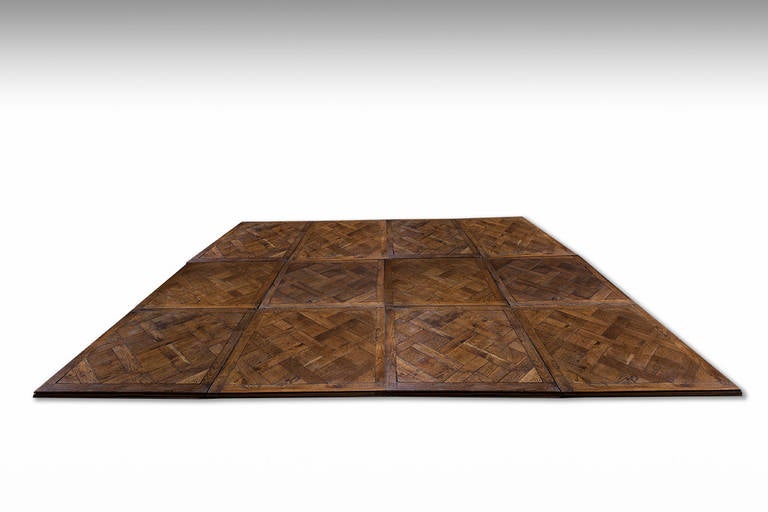 ca. 42m2 / 450 sqft. of a 18th Century Versailles Solid Oak Parquet