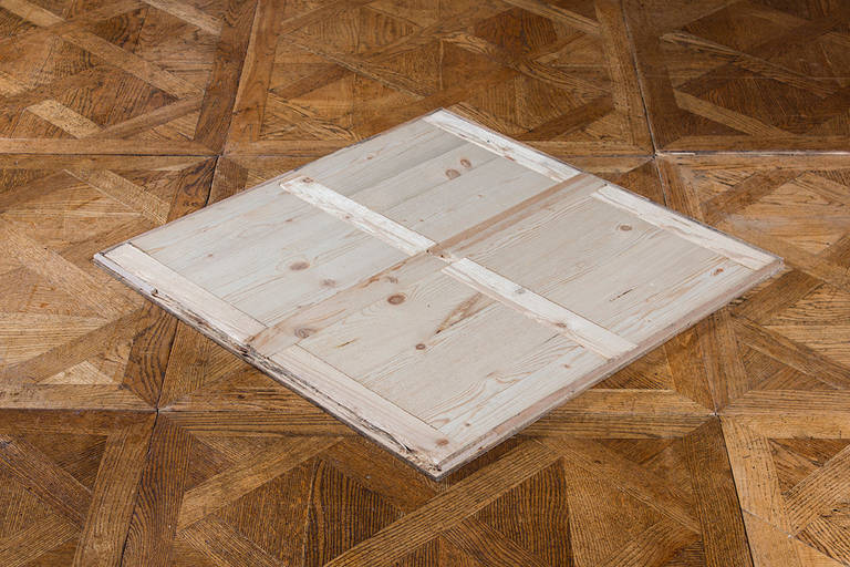 18th Century and Earlier ca. 35m2 / 376 sqft of 18th C. Versailles Oak Parquet from the Belvedere Palace For Sale