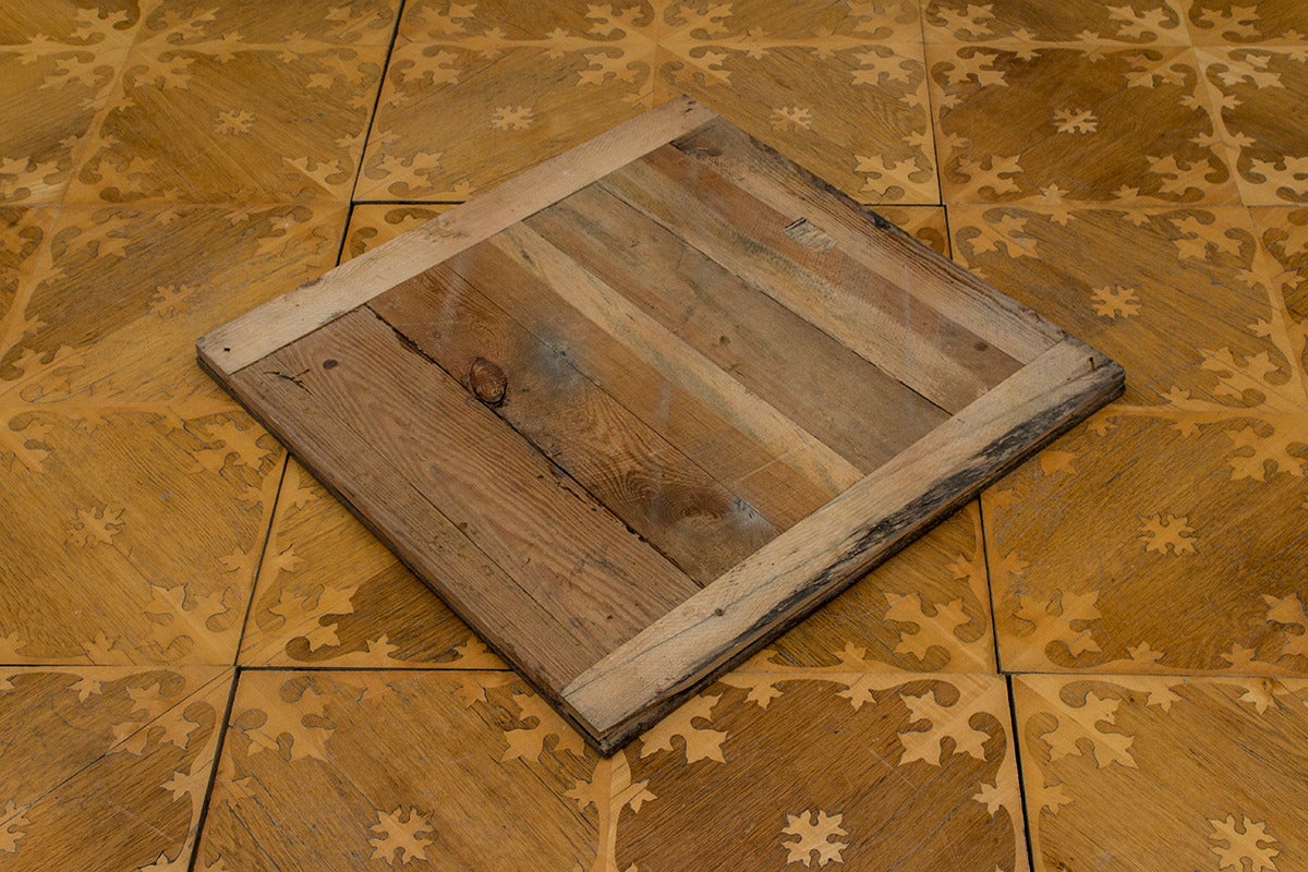 ca. 18 m2 of 19th century Oak and Maple Inlay Parquet For Sale 1